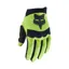 Fox Dirtpaw Youth MTB Gloves in Fluorescent Yellow